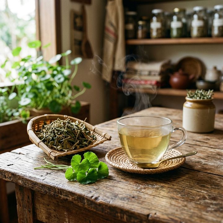 Infusão de Centelha Asiática da Terra