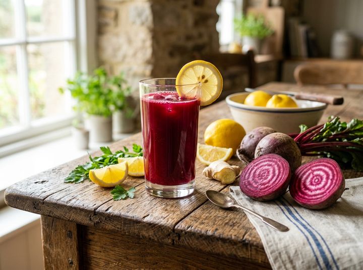 Suco Protetor de Beterraba com Limão