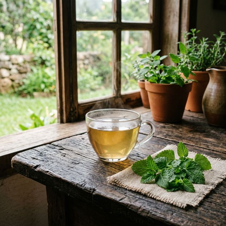 Chá de Erva-Cidreira Verdadeira da Horta