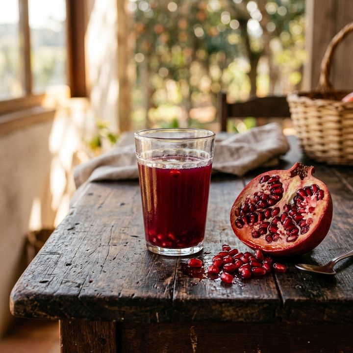 Suco de Romã da Roça para as Veias