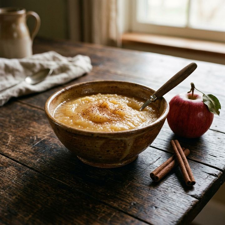 Suco de Maçã Cozida com Canela para Azia